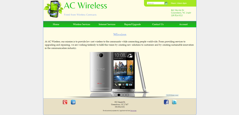AC Wireless Website