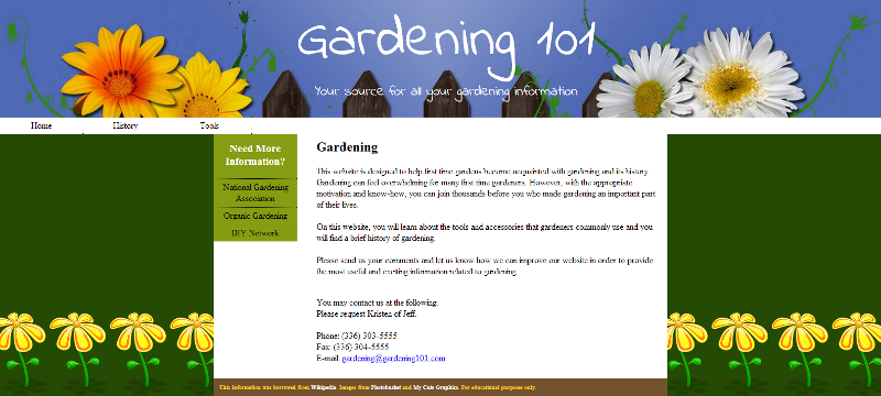 Gardening Website